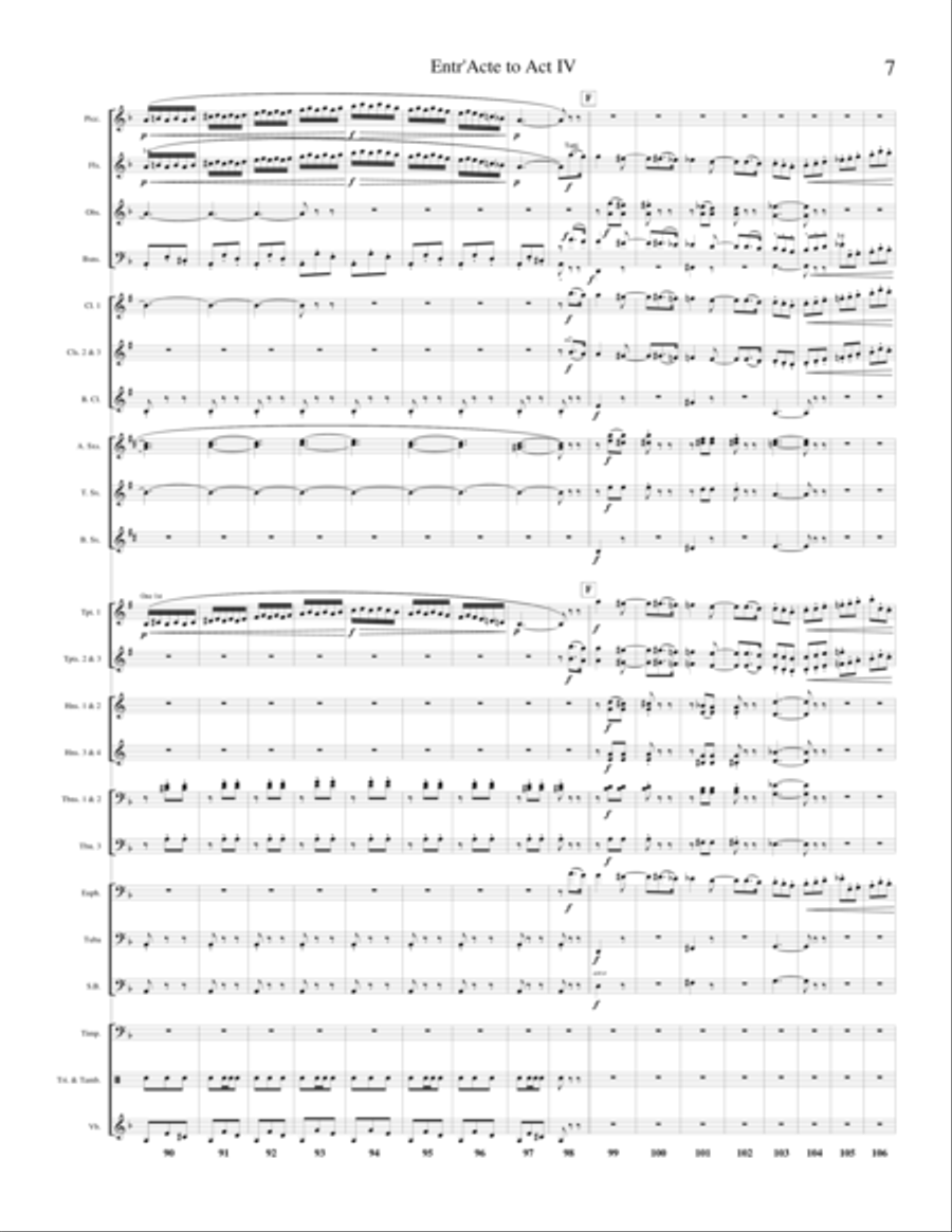 Aragonaise (Entr'acte to Act IV of Carmen) Concert Band scores gallery preview page 6
