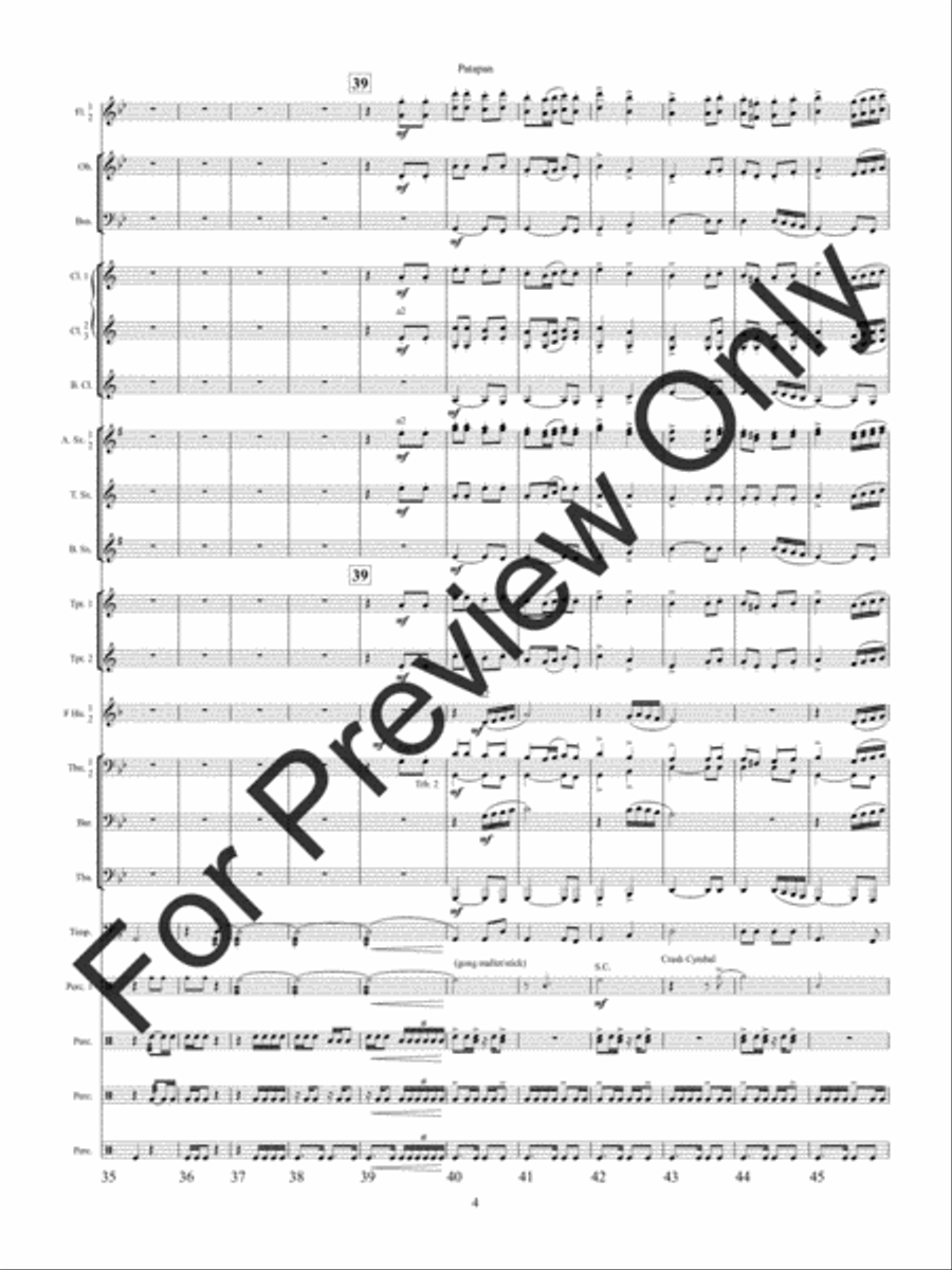 Patapan (Score) Concert Band scores gallery preview page 7