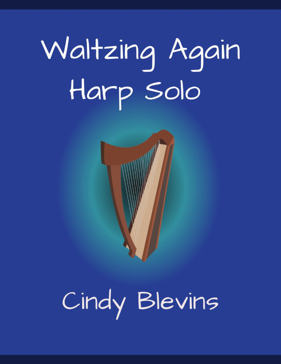 Waltzing Again, original solo for Lever or Pedal Harp Pedal Harp scores gallery preview page 1