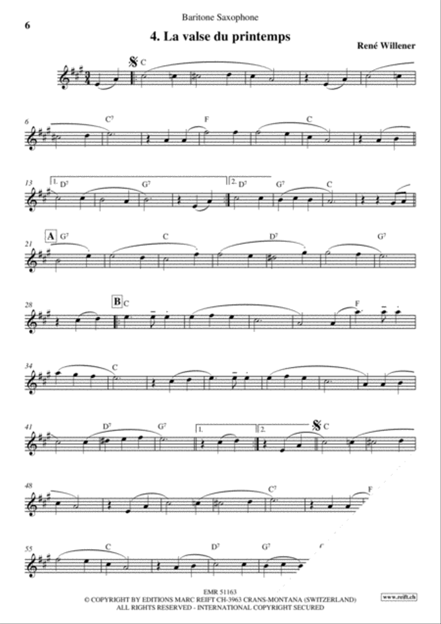 La Fete au Chalet Volume 4 Baritone Saxophone scores gallery preview page 6