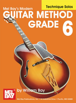 Book cover for Modern Guitar Method Grade 6, Technique Solos