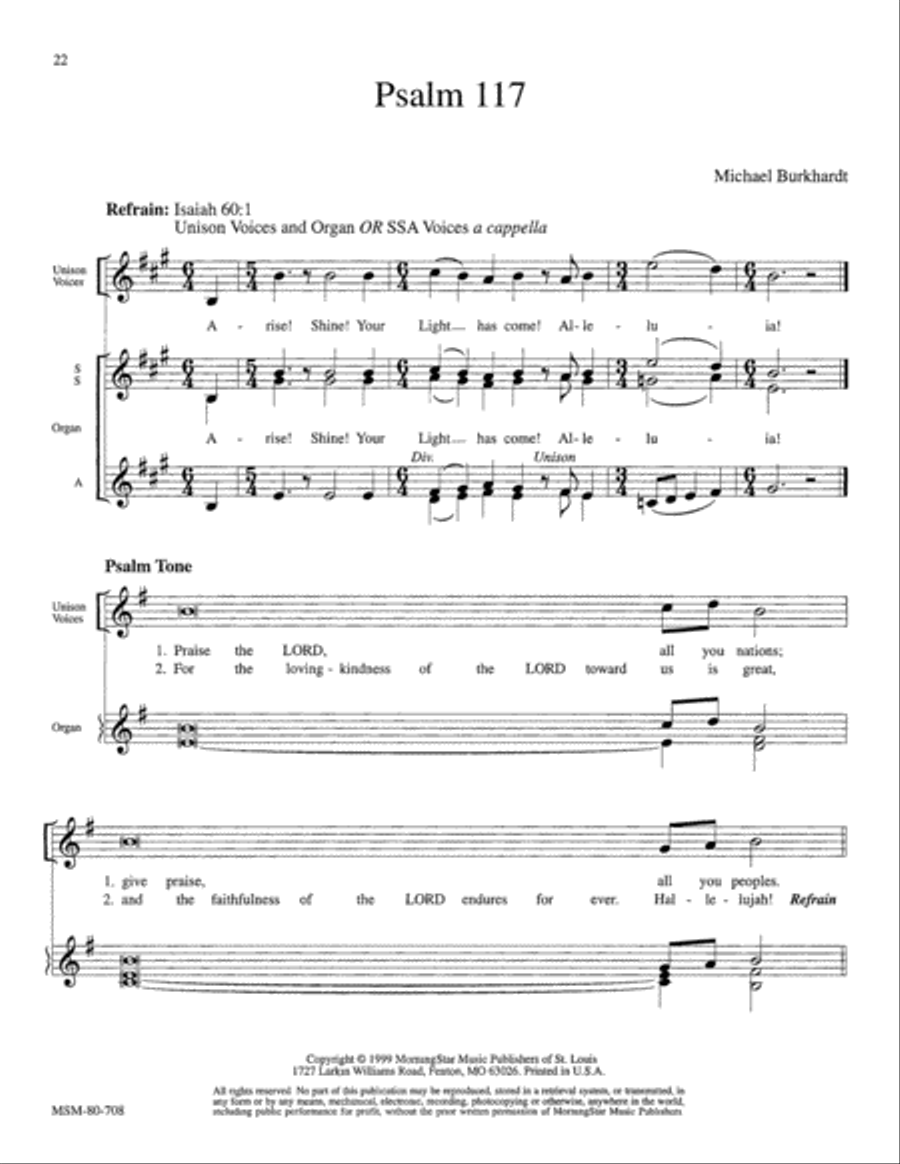 Psalm 117 Psalm 117 SSA scores gallery preview page 2