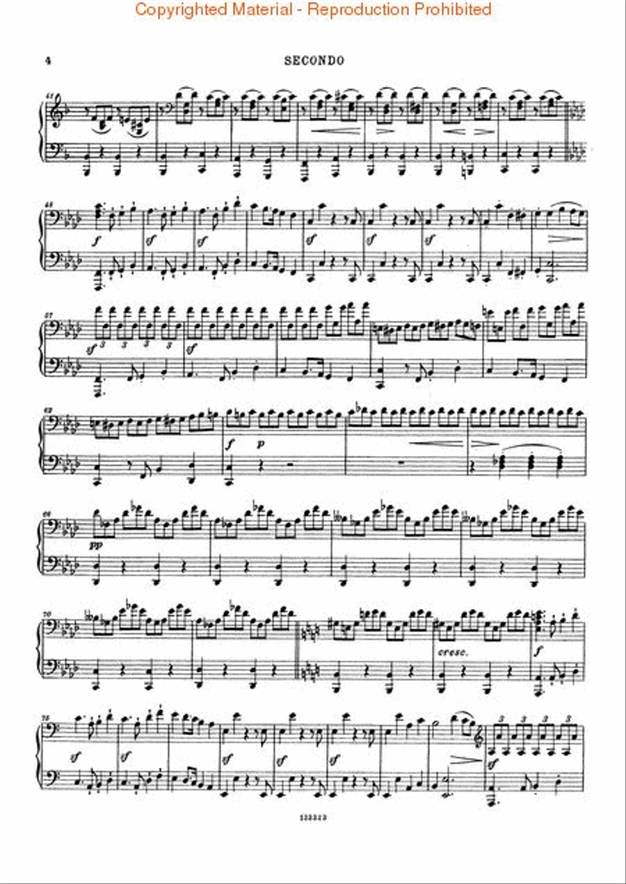 Fantasia in F Minor, Op. 103, D940 Piano Duet scores gallery preview page 4