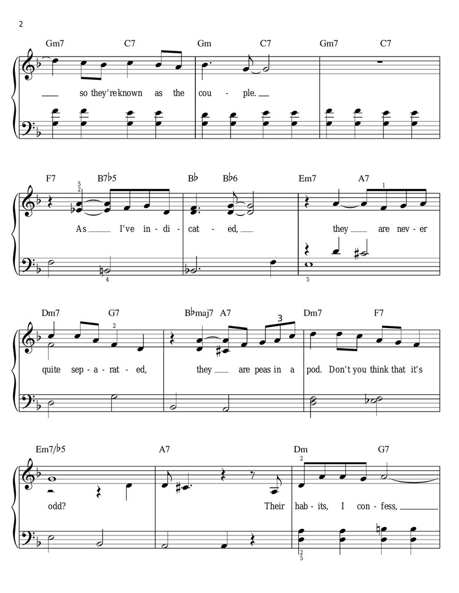 The Odd Couple Voice scores gallery preview page 2