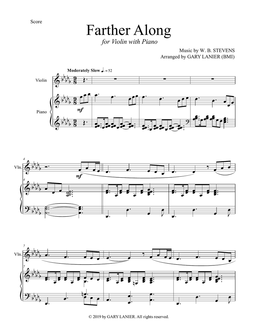 3 GREAT GOSPEL SONGS (for Violin with Piano - Instrument Part included) Violin Solo scores gallery preview page 2