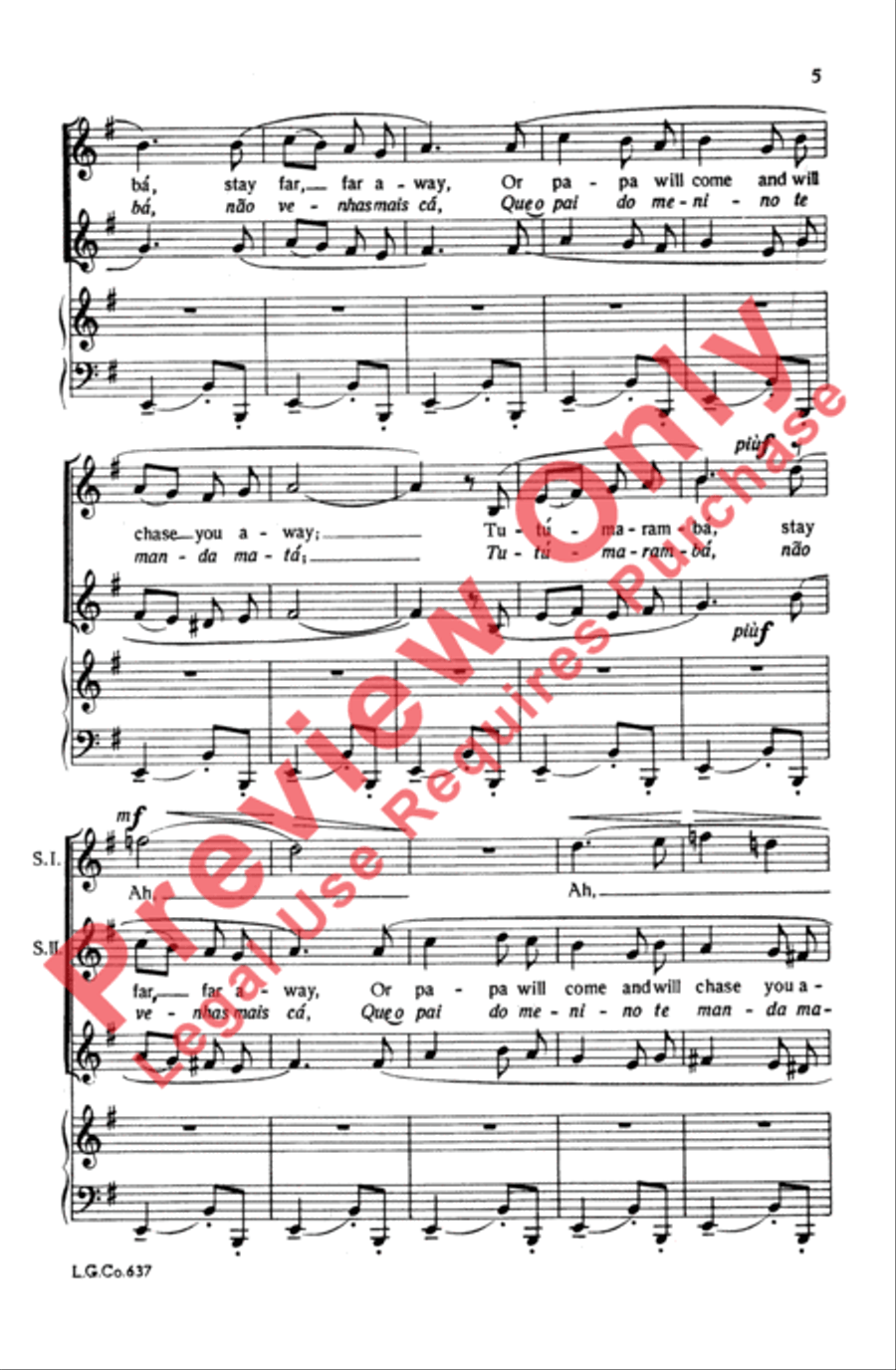 Tutu Maramba Tutu Maramba Women's Choir scores gallery preview page 5