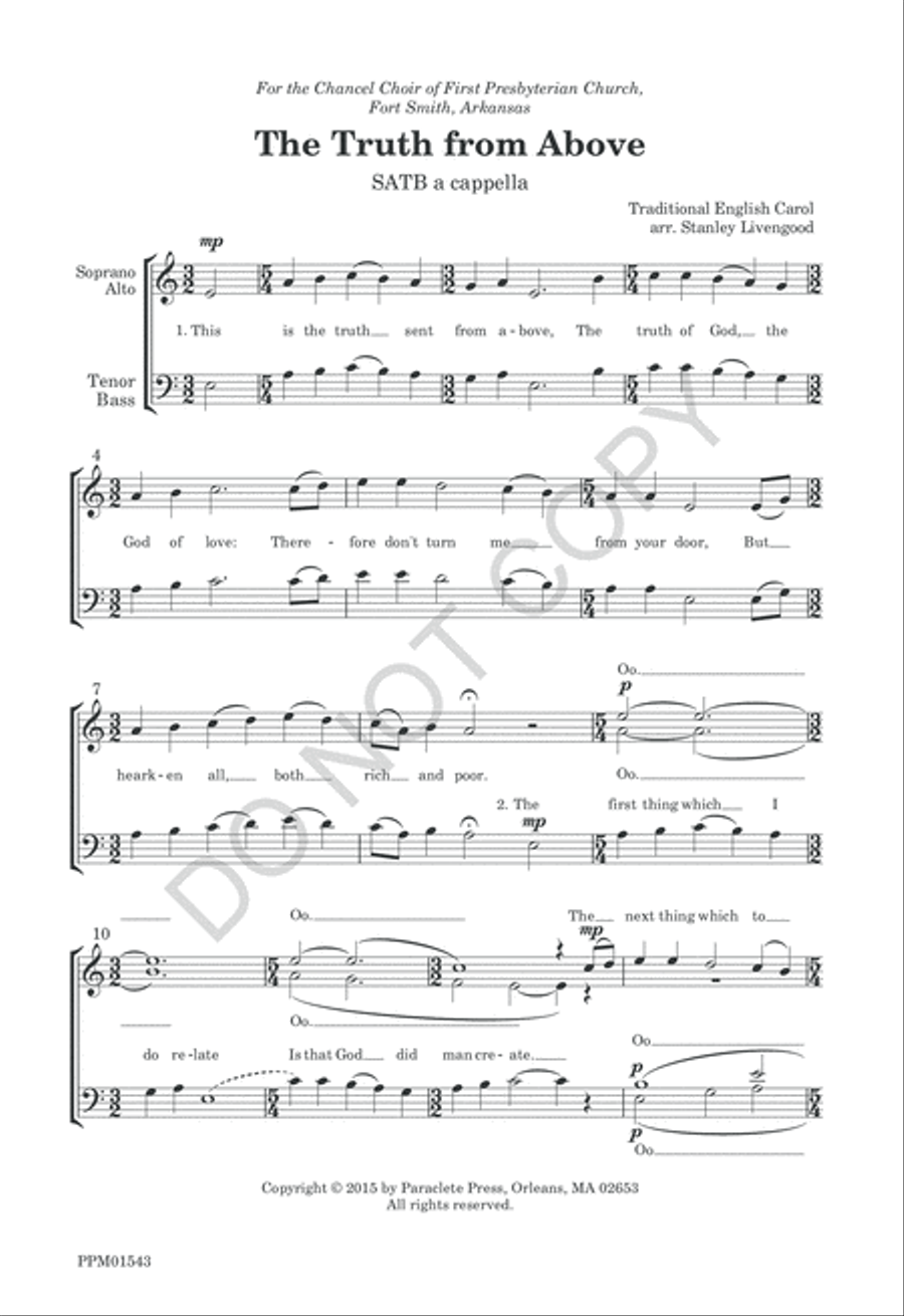 The Truth from Above 4-Part scores gallery preview page 4