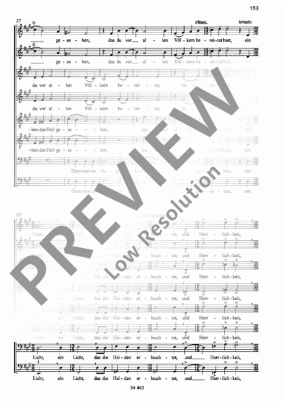 Lobgesang des Simeon Lobgesang des Simeon SSAATTBB scores gallery preview page 4