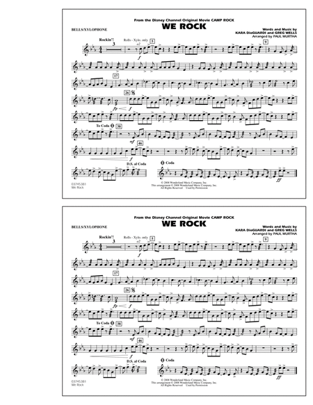 We Rock (from Disney's "Camp Rock") - Bells/Xylophone