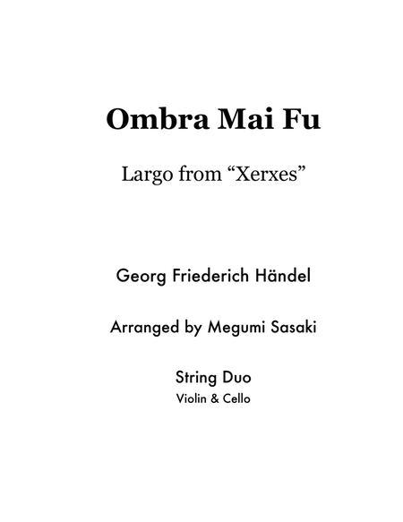 Ombra Mai Fu (Largo from Xerxes)