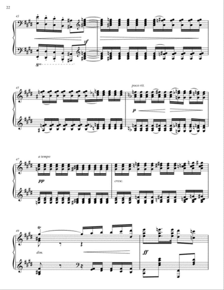 Movement II from Piano Sonata No. 1 in A minor Piano Solo scores gallery preview page 4