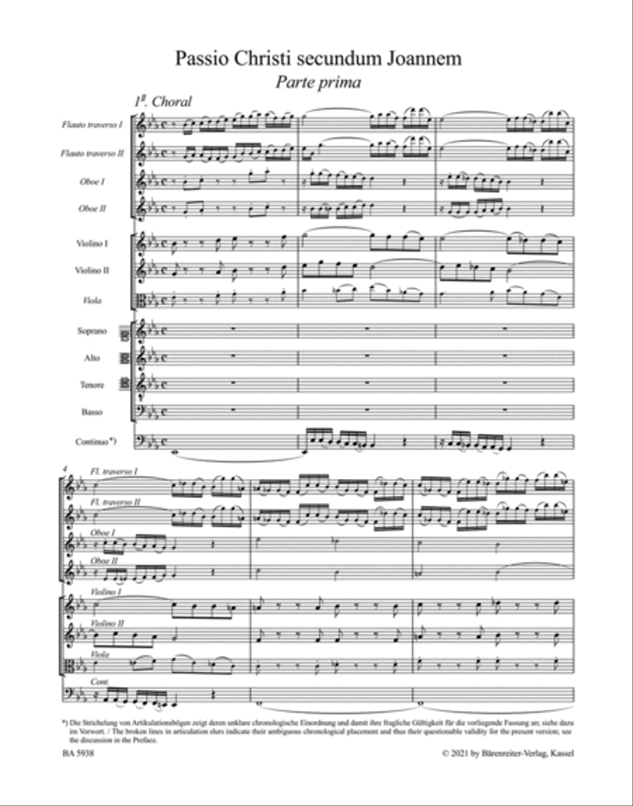 St. John Passion "O Mensch, bewein", BWV 245.2