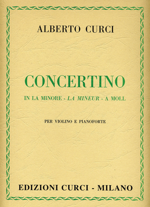 Book cover for Concertino in La minore
