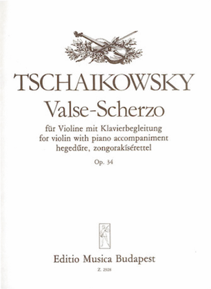 Book cover for Valse-scherzo, Op. 34