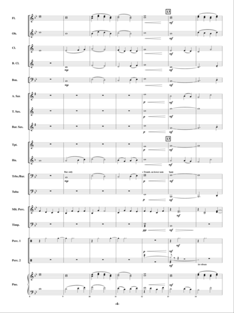 Abide With Me Concert Band scores gallery preview page 3