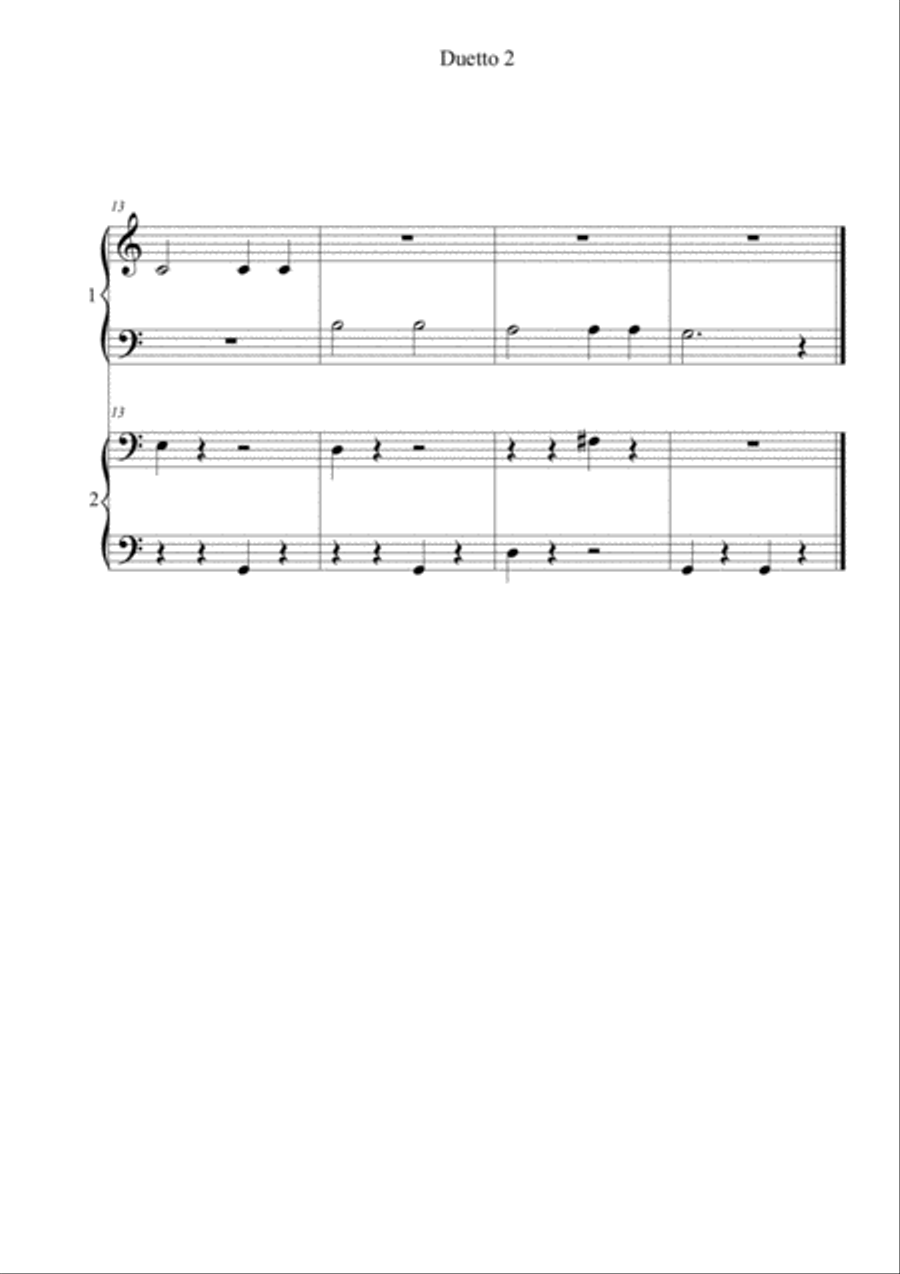 Duetto 2 for 4 hands Piano Method scores gallery preview page 2