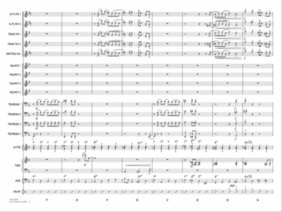 Low Country Shuffle - Conductor Score (Full Score) Jazz Ensemble scores gallery preview page 3