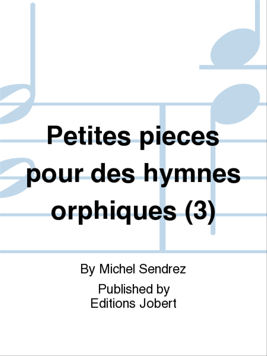 Petites pieces pour des hymnes orphiques (3) Flute Solo scores gallery preview page 1