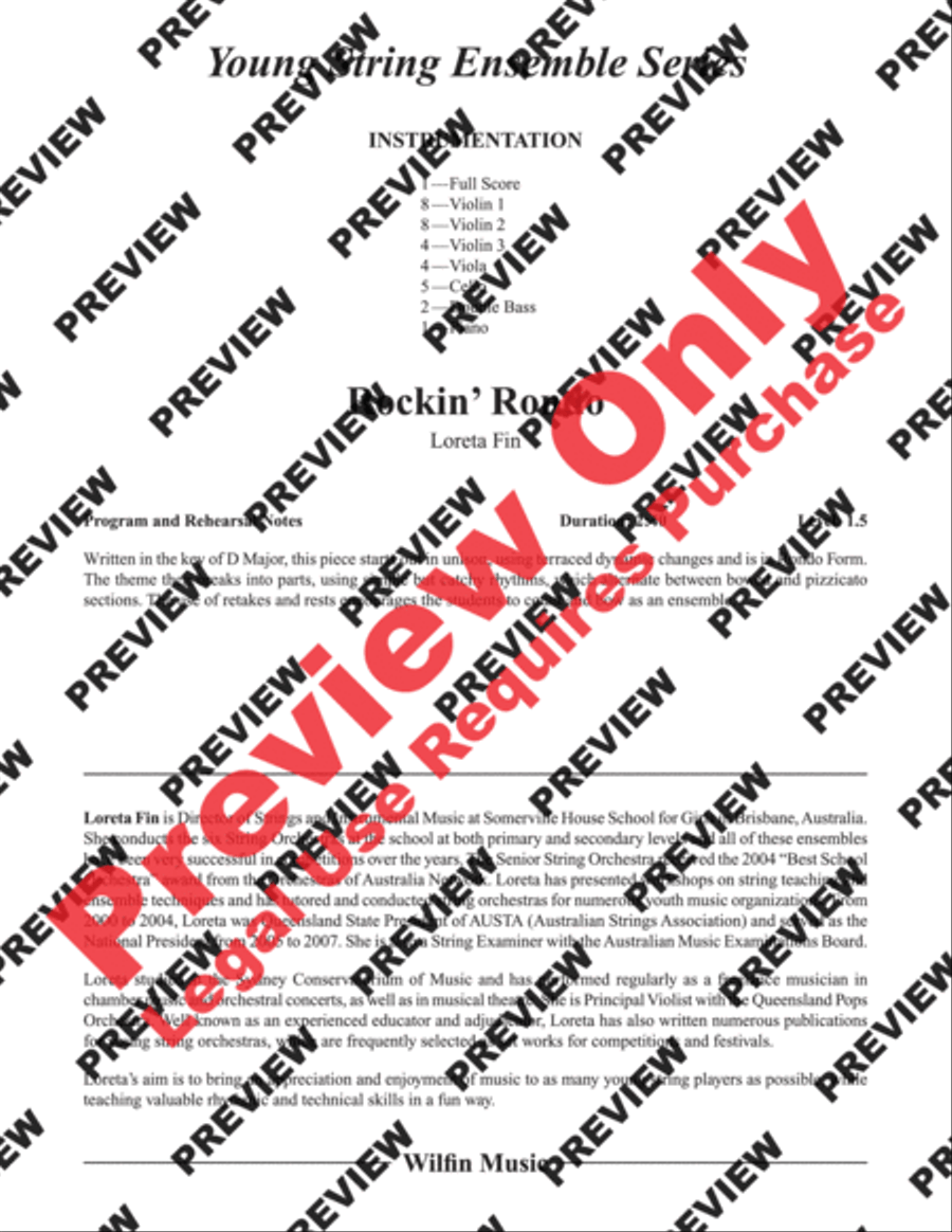Rockin' Rondo String Orchestra scores gallery preview page 2