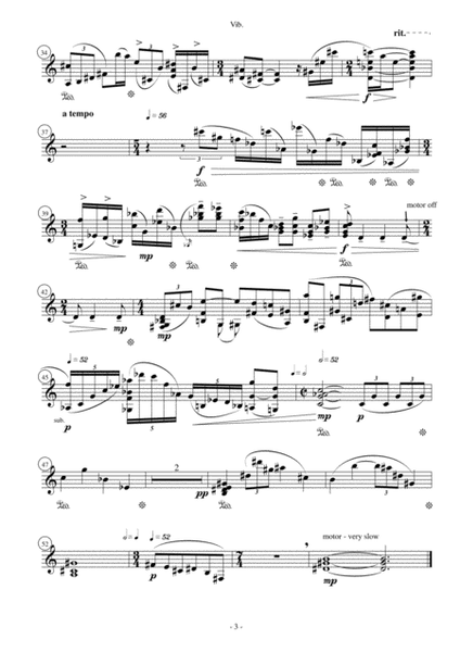 "V5 - Quintet for Vibraphone and String Quartet [Set of Parts] image number null