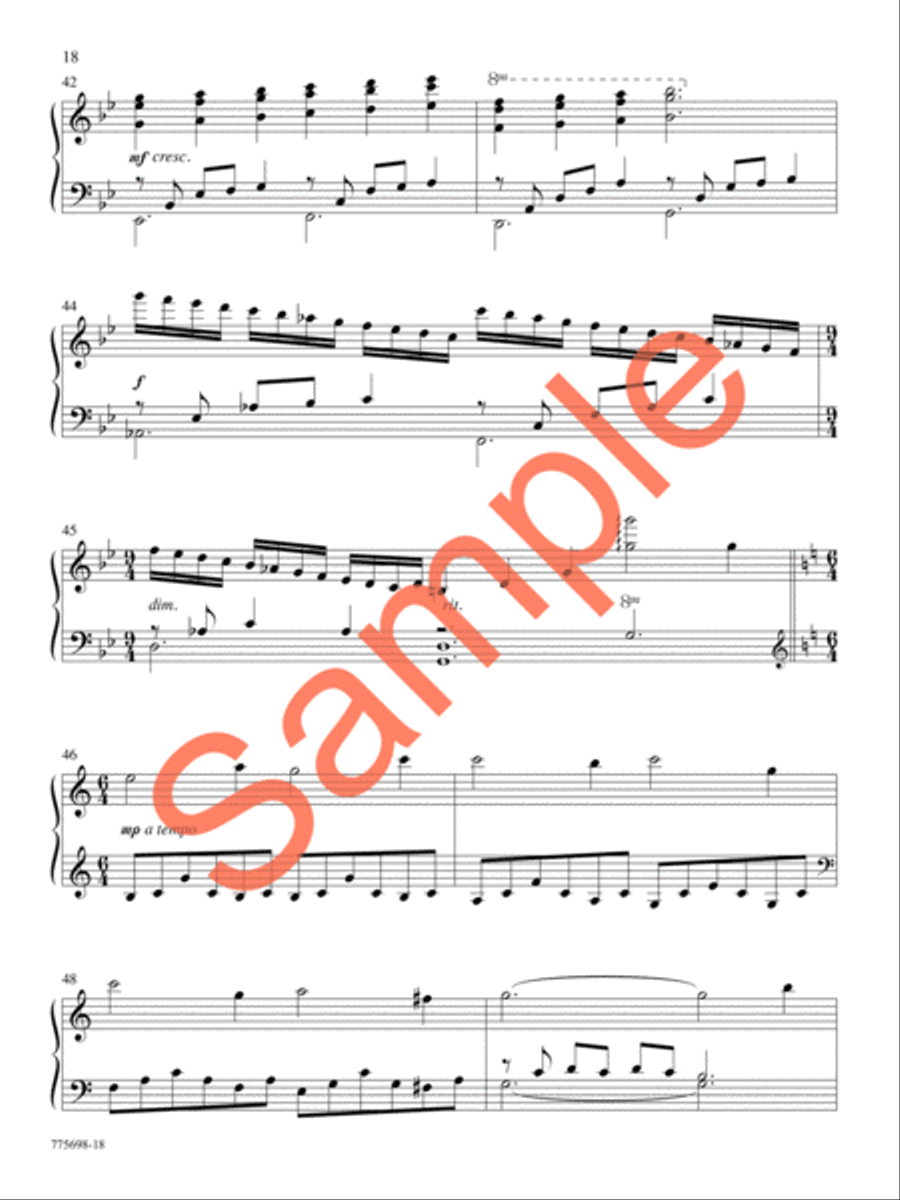Hiding in Thee Piano Solo scores gallery preview page 16