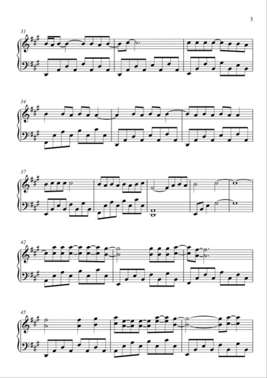Someone Like You Piano Solo scores gallery preview page 3