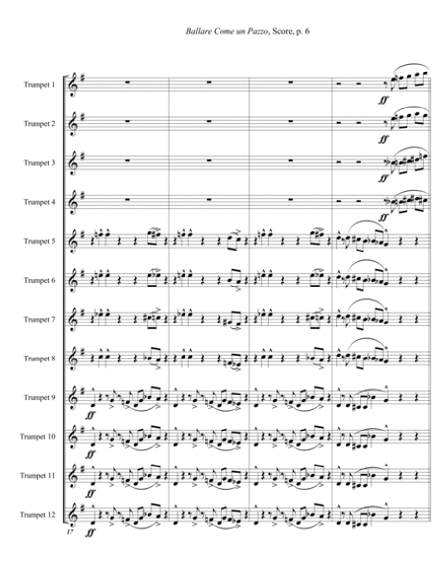 Ballare Come un Pazzo (Letter size) 2-Part scores gallery preview page 6