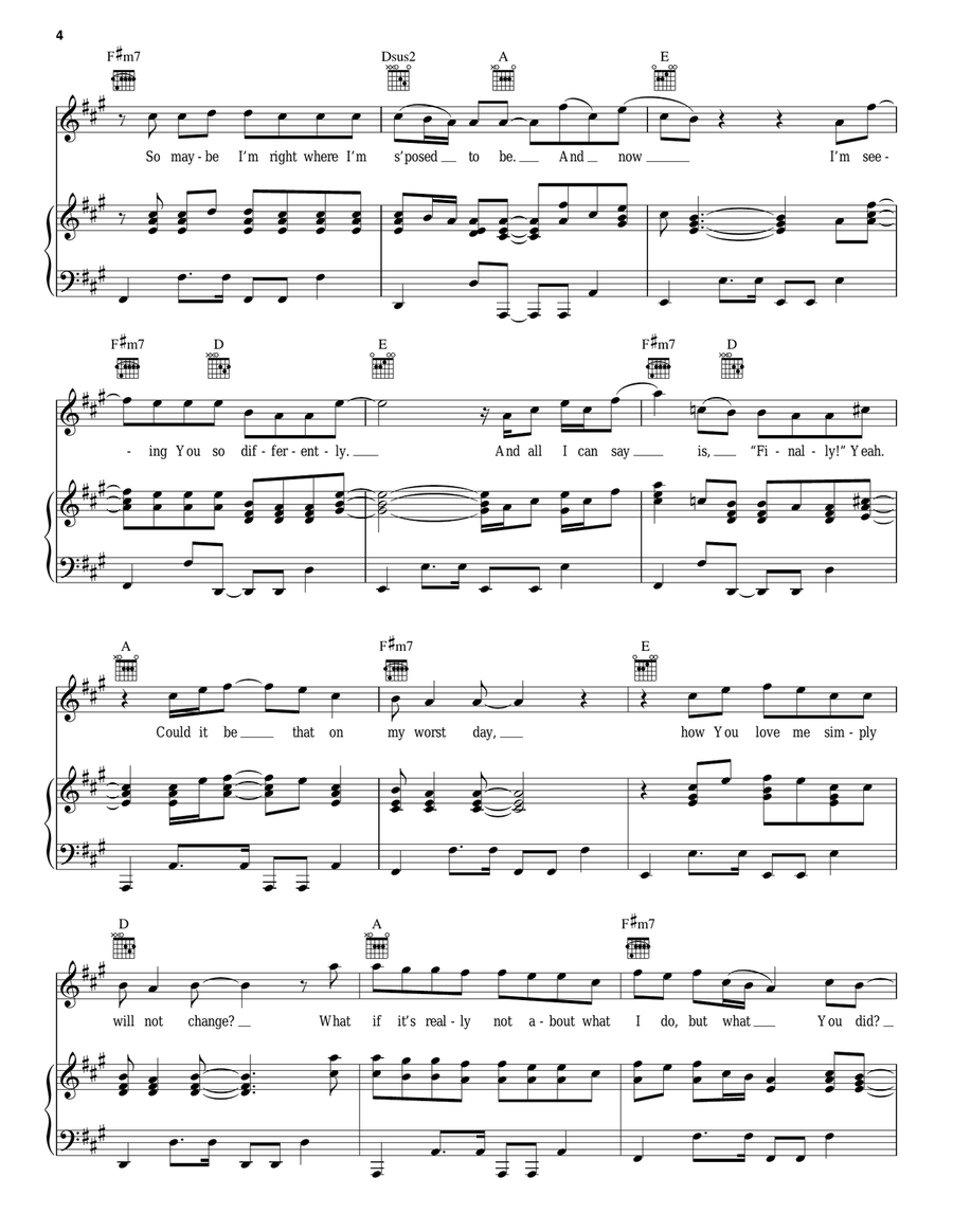 Wishful Thinking Wishful Thinking Acoustic Guitar scores gallery preview page 4