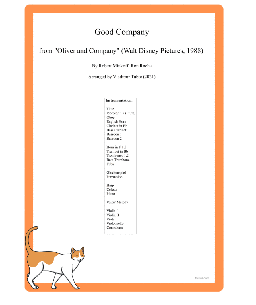 Good Company Good Company Full Orchestra scores gallery preview page 1