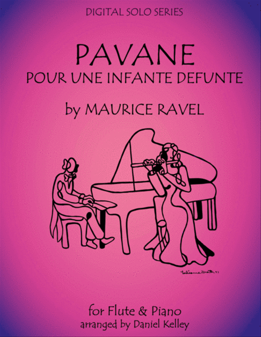 Pavane pour une Infante Defunte (Pavane for a Dead Princess) for Flute and PIano Flute Solo scores gallery preview page 1