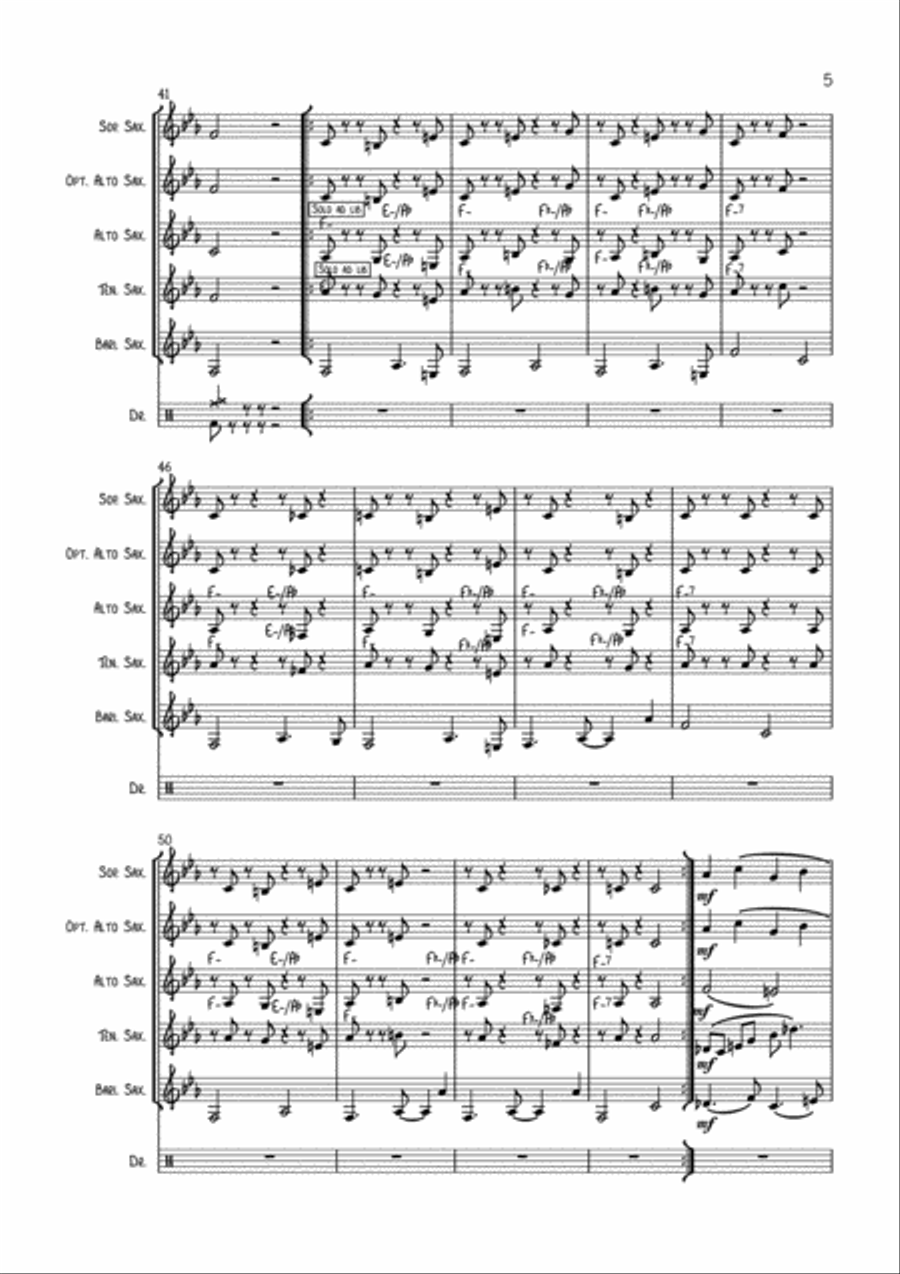 A Fouic Sans Fouic Woodwind Quartet scores gallery preview page 6