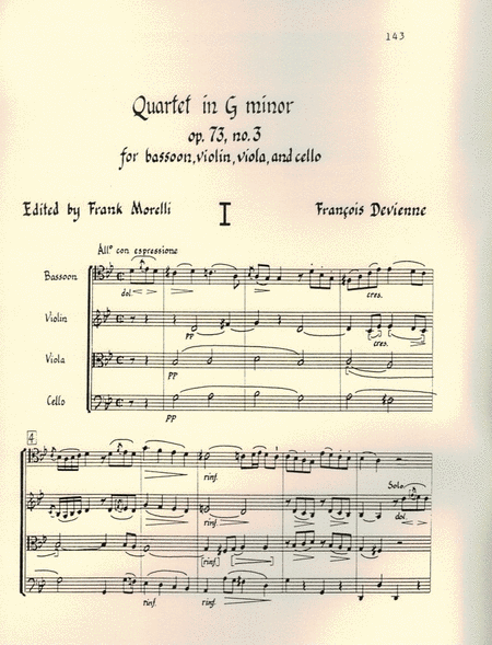 Quartet in F Op. 73 #3