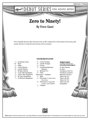 Book cover for Zero to Ninety!: Score