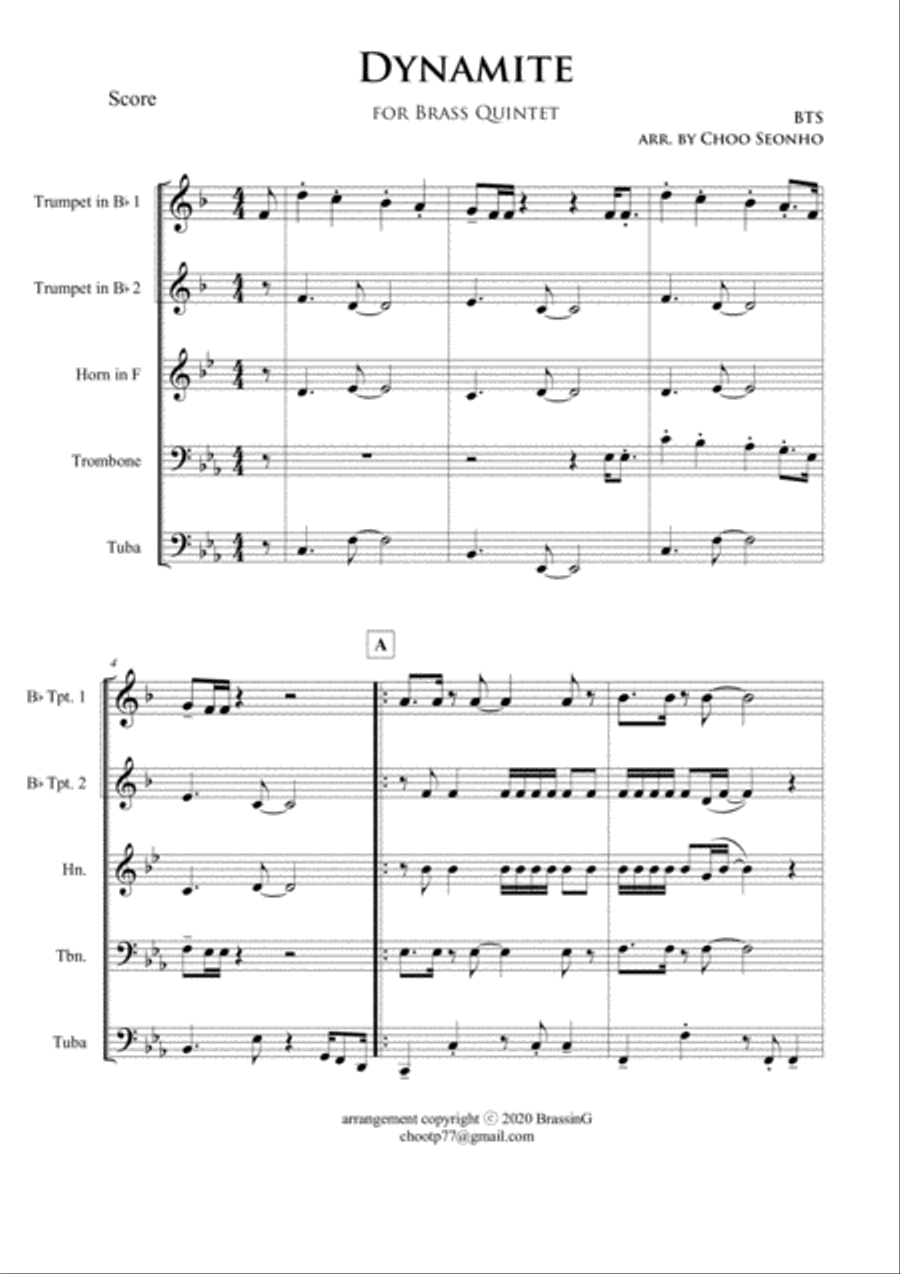 Dynamite Brass Ensemble scores gallery preview page 2