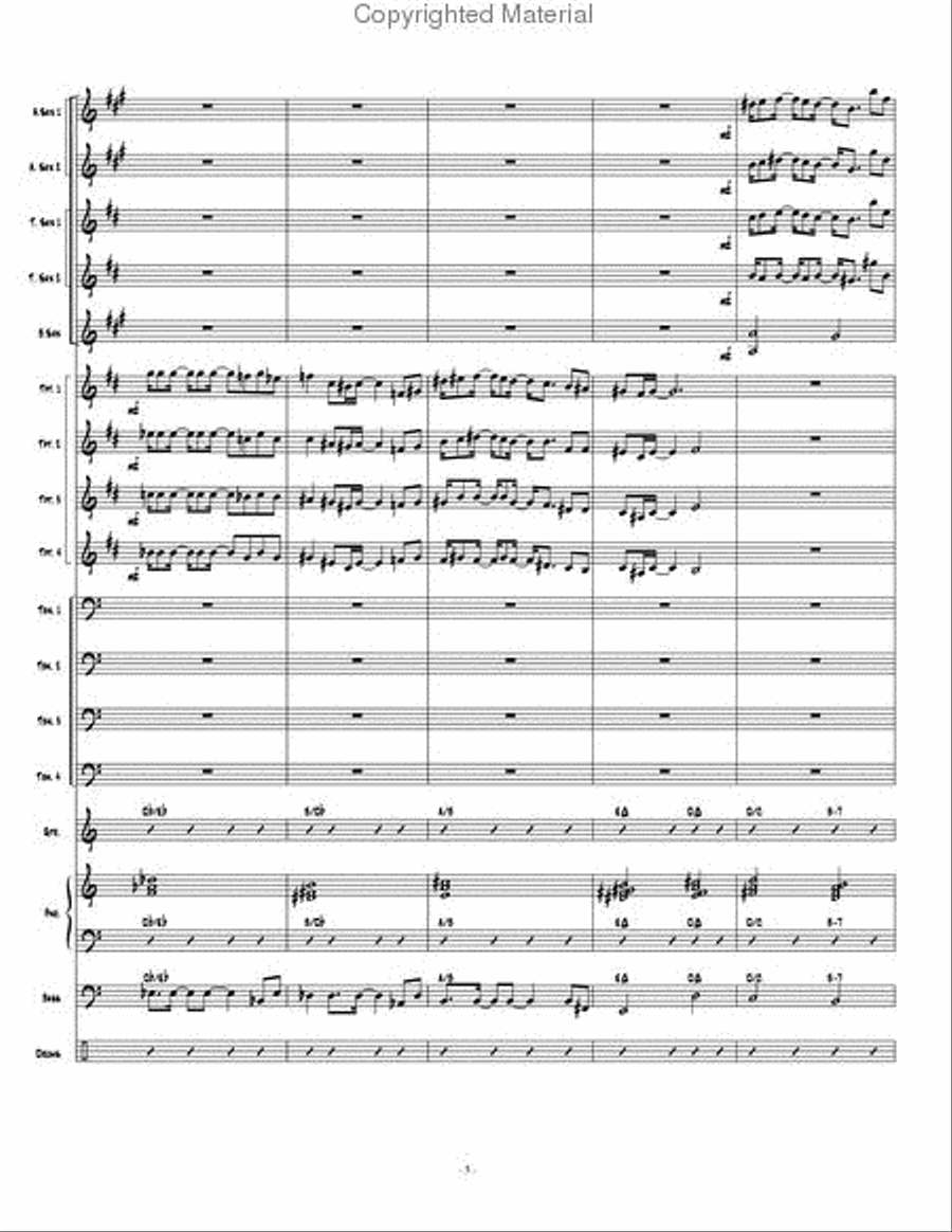 New Beginning, A Jazz Ensemble scores gallery preview page 6