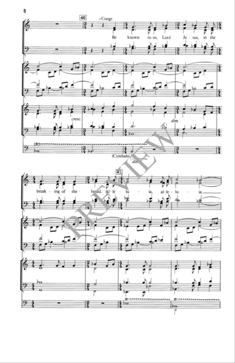 Processional for Easter Processional for Easter 4-Part scores gallery preview page 9