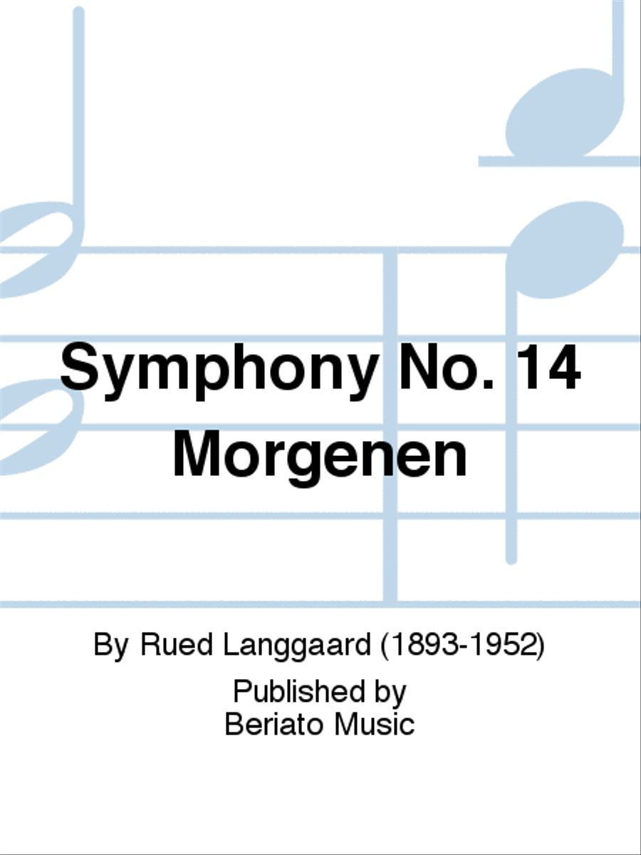 Symphony No.14 'Morgenen' 4-Part scores gallery preview page 1
