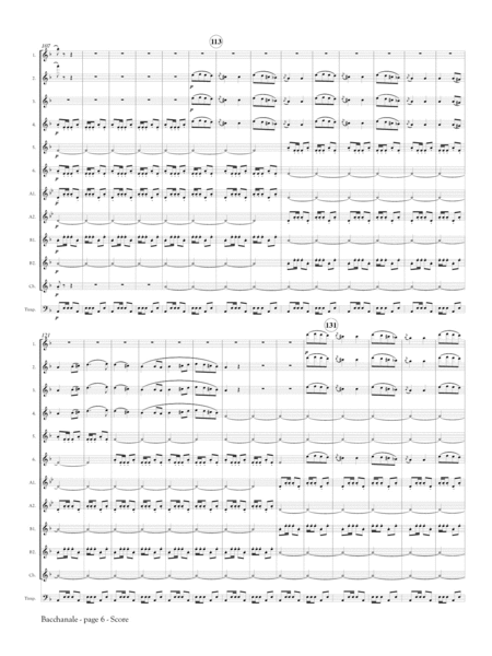 Bacchanale from Samson and Delilah for Flute Orchestra