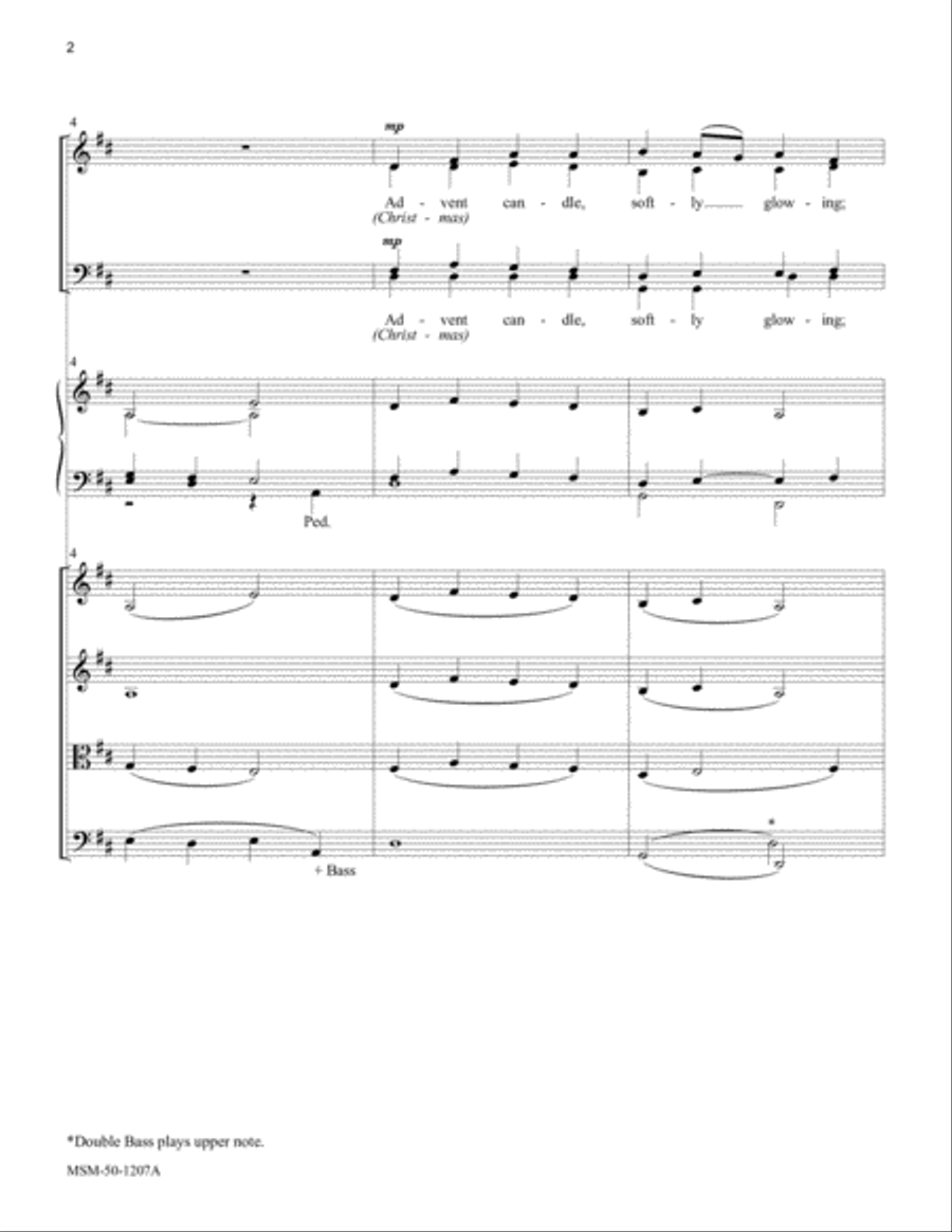 Candle Carol (Full Score and Instrumental Parts) Choir scores gallery preview page 3