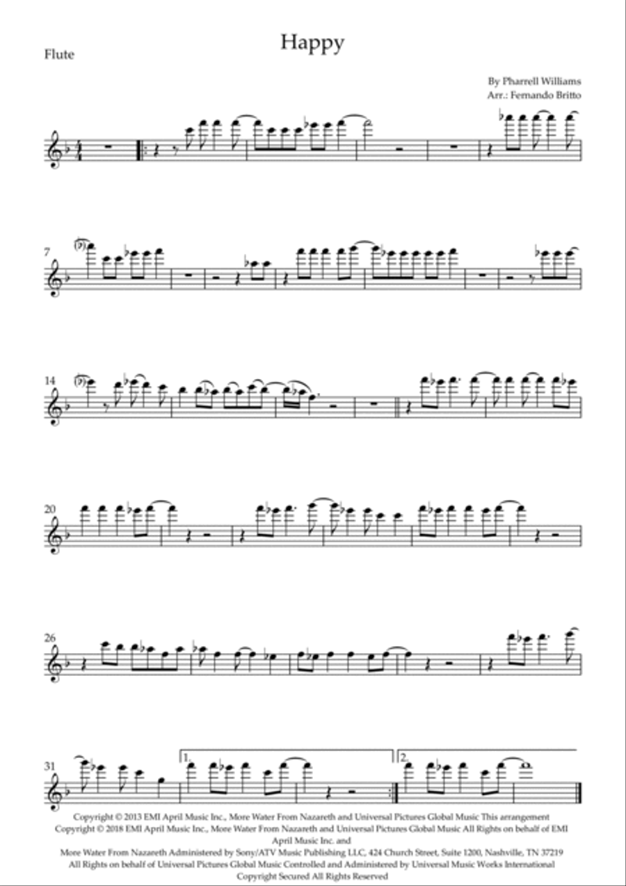 Happy Large Ensemble scores gallery preview page 3