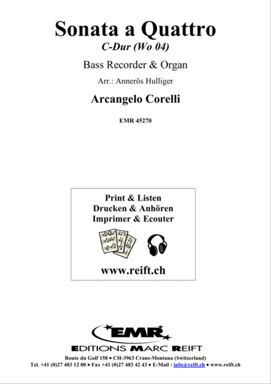 Sonata a Quattro Sonata a Quattro Bass Recorder scores gallery preview page 2