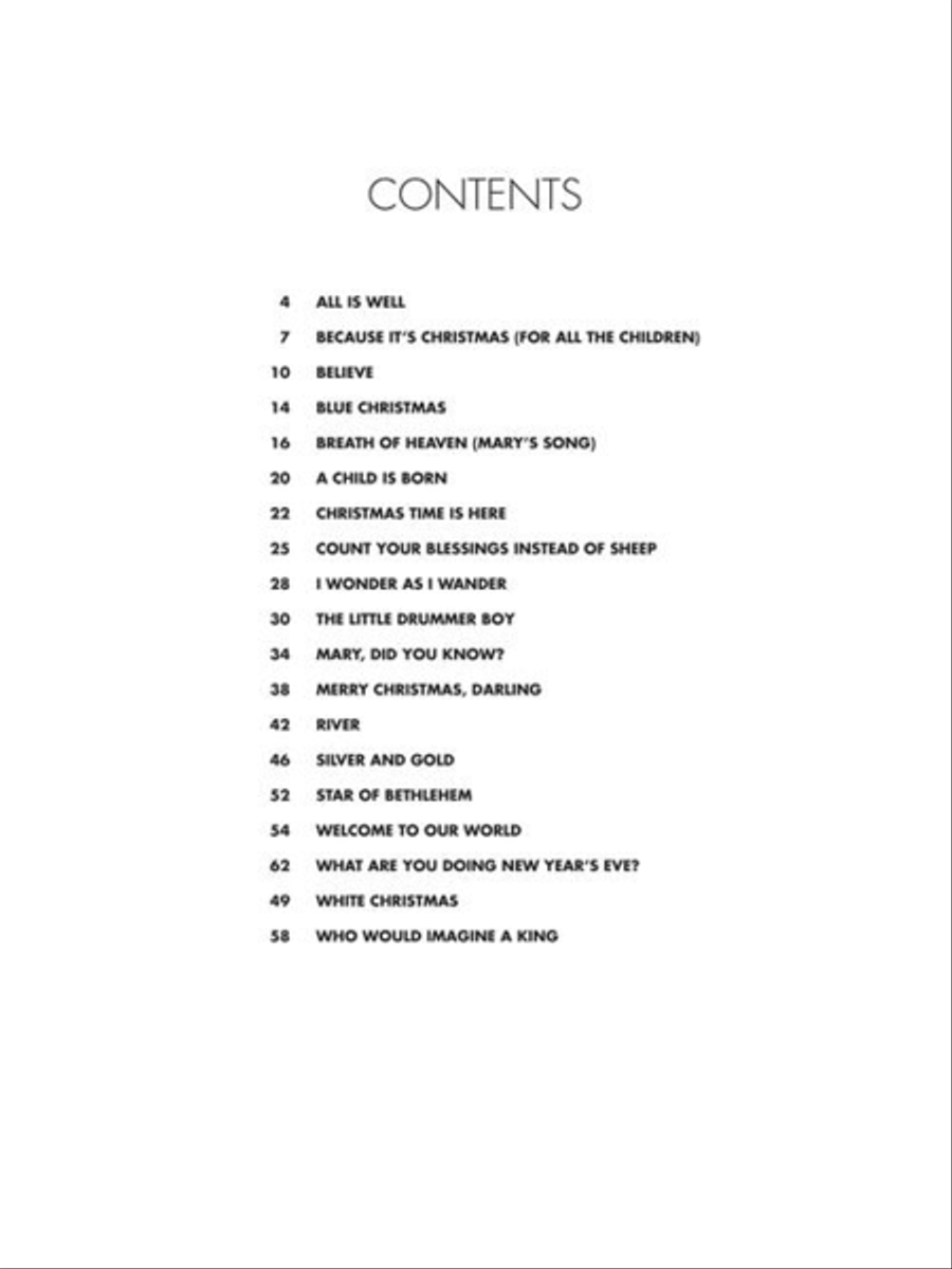 Christmas Sentiments Christmas Sentiments Easy Piano scores gallery preview page 3