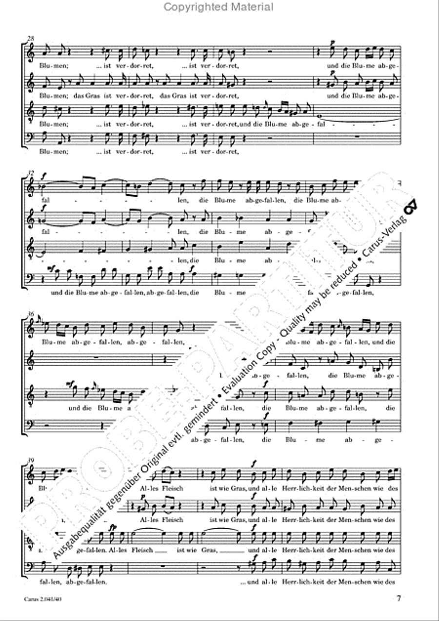 Motets and arias for choirs collected and edited by Johann Adam Hiller, vol. 4 Voice Solo scores gallery preview page 8