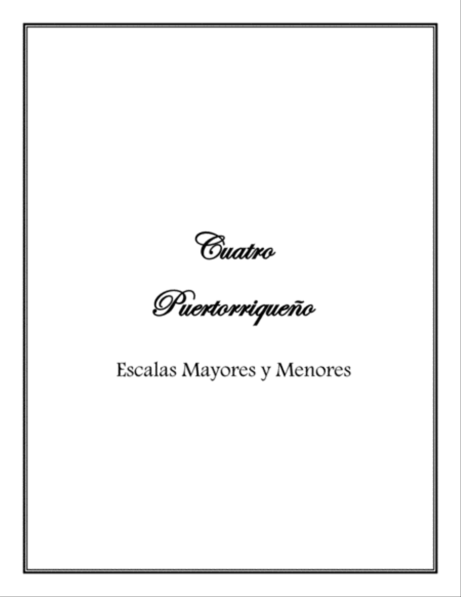 Escalas del Cuatro Puertorriqueño Small Ensemble scores gallery preview page 1
