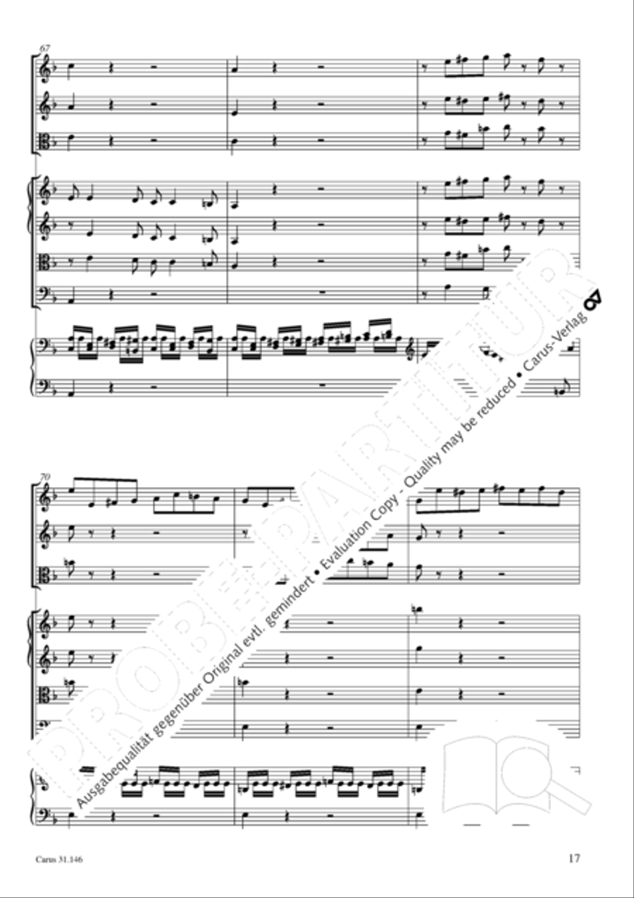 Through bitter tribulation we enter into God's kingdom (Wir mussen durch viel Trubsal in das Reich Gottes eingehen) 4-Part scores gallery preview page 18