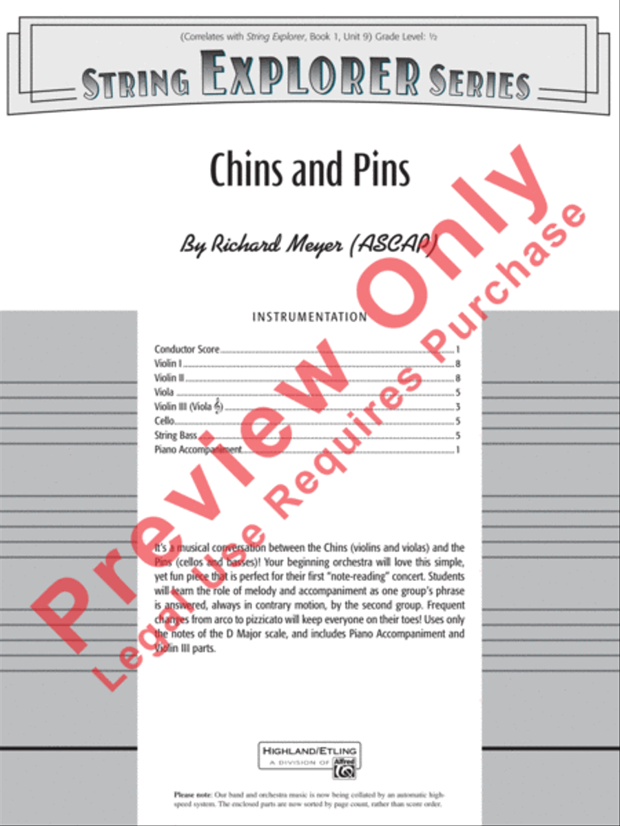 Chins and Pins String Orchestra scores gallery preview page 2