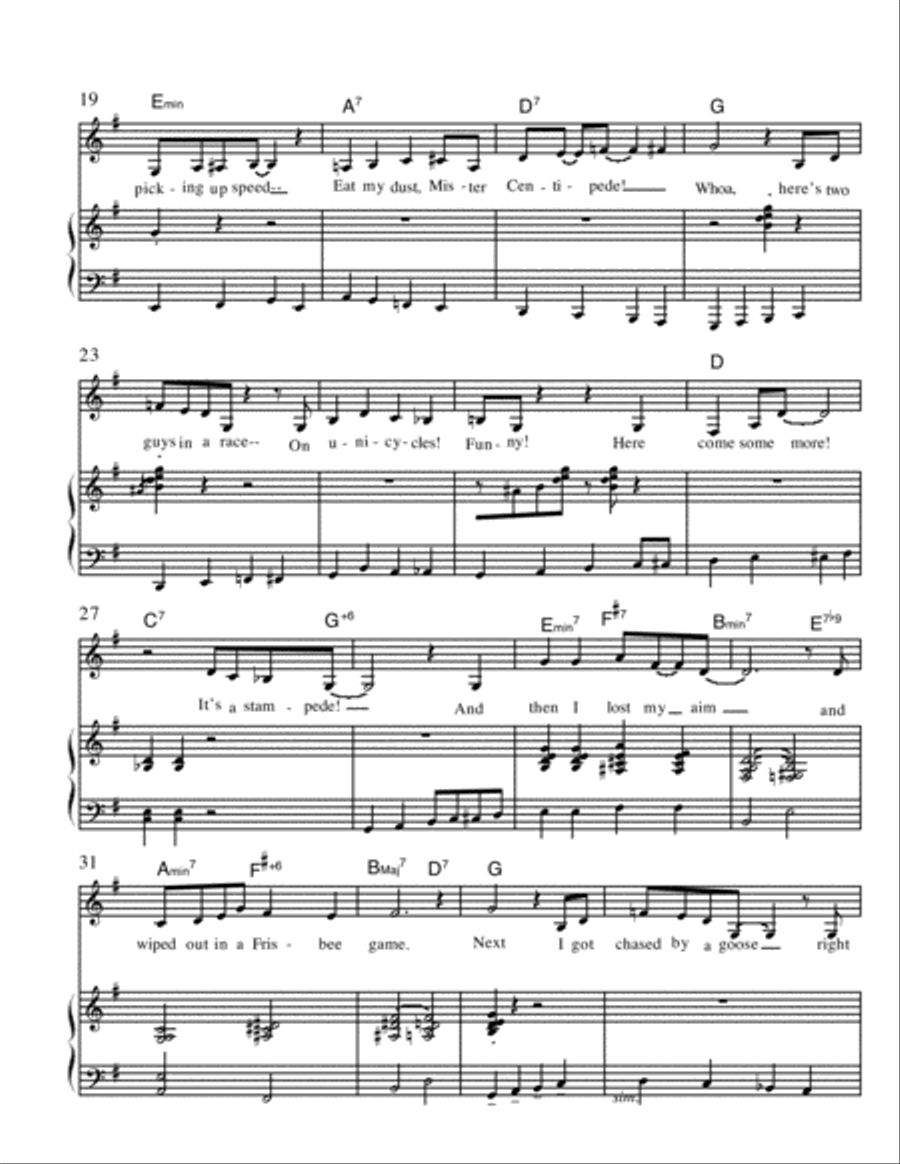 How I Learned To Ride My Bike Piano, Vocal, Guitar scores gallery preview page 2
