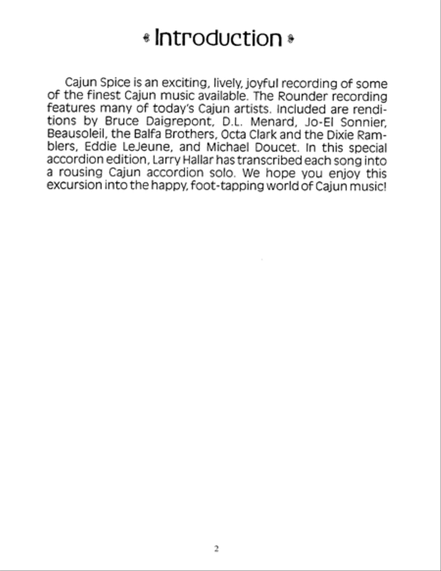 Cajun Spice for Accordion Accordion scores gallery preview page 3