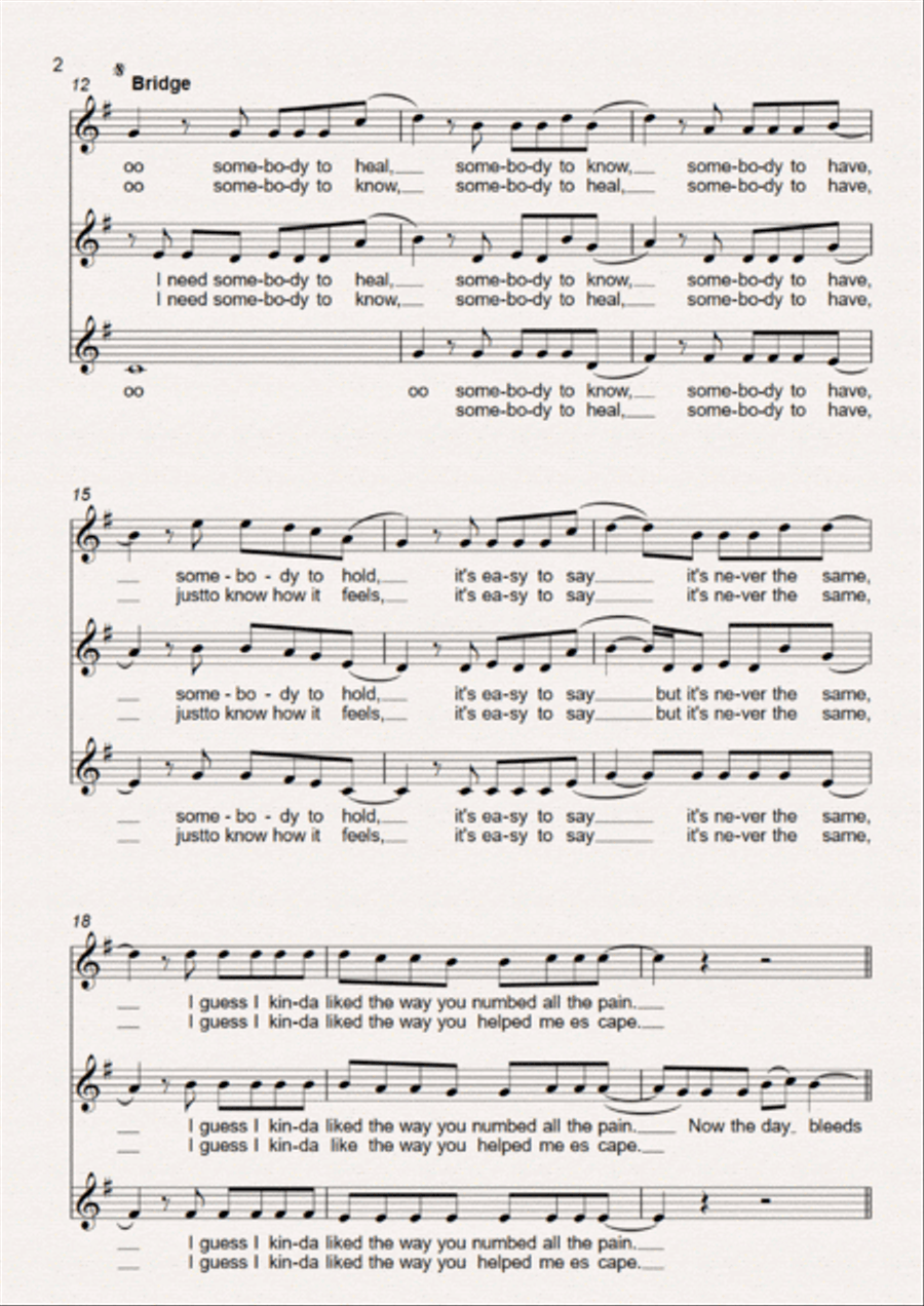 Someone You Loved SSA scores gallery preview page 2