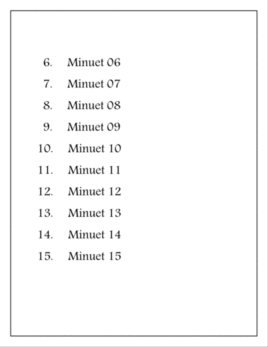 Mozart 15 Minuet for guitar Acoustic Guitar scores gallery preview page 3